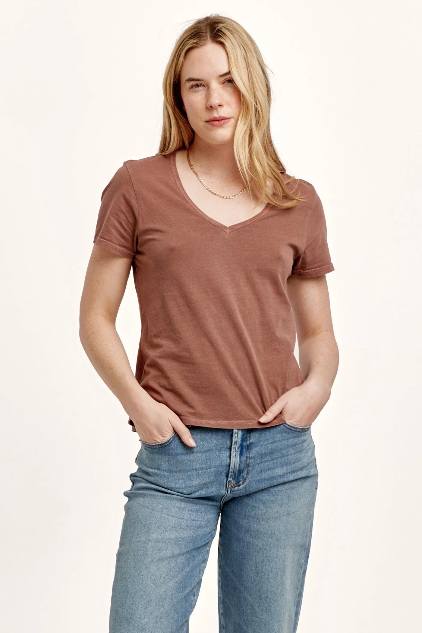 Madelyn Short Sleeve Jersey Tee - Nutshell