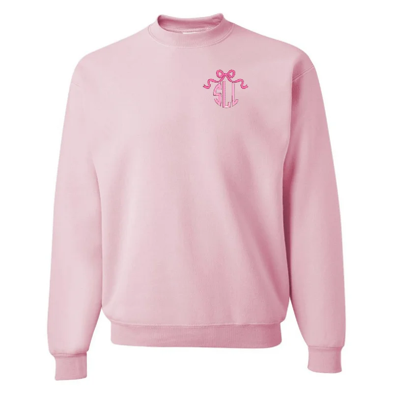 Monogrammed 'Bow' Crewneck Sweatshirt