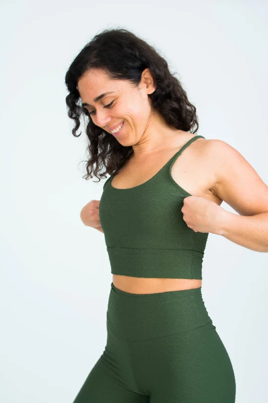 Olive Navuna Crop Top