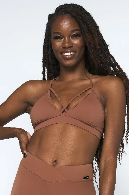 Mocha Strappy Bra