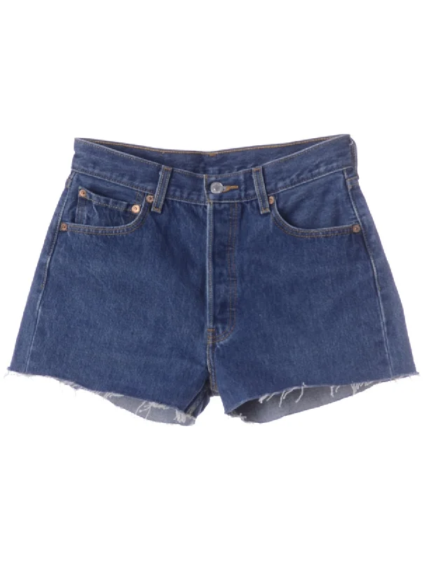 Label Molly Frayed Denim Shorts