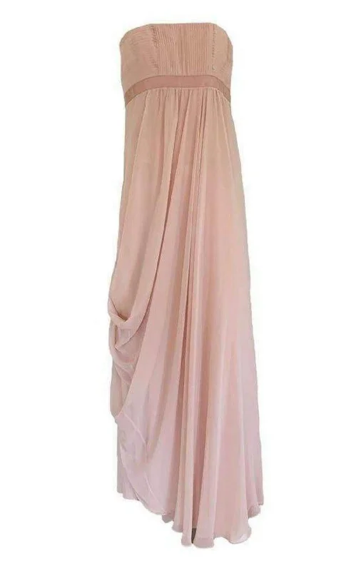 Cascade Bare Pink Strapless Gown