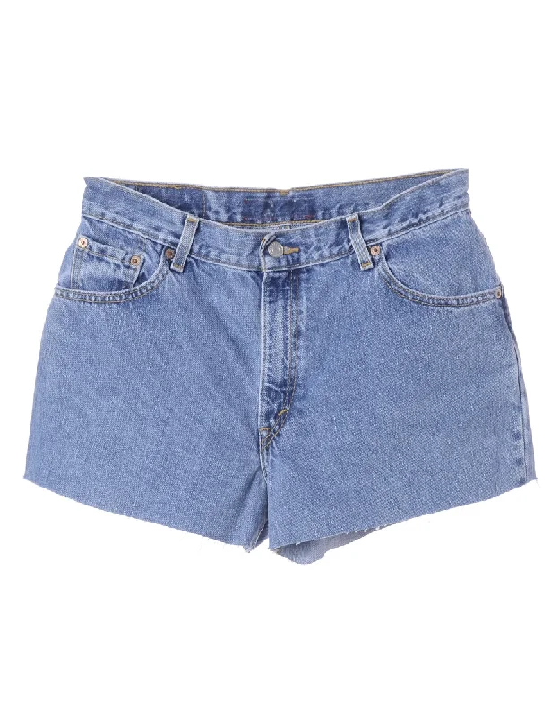 Label Molly Frayed Denim Shorts