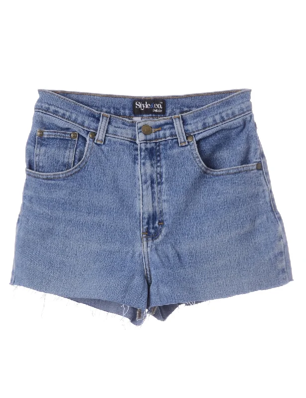 Label Molly Frayed Denim Shorts