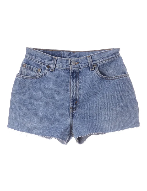 Label Molly Frayed Denim Shorts