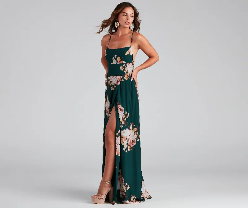 Zen Floral Chiffon Dress