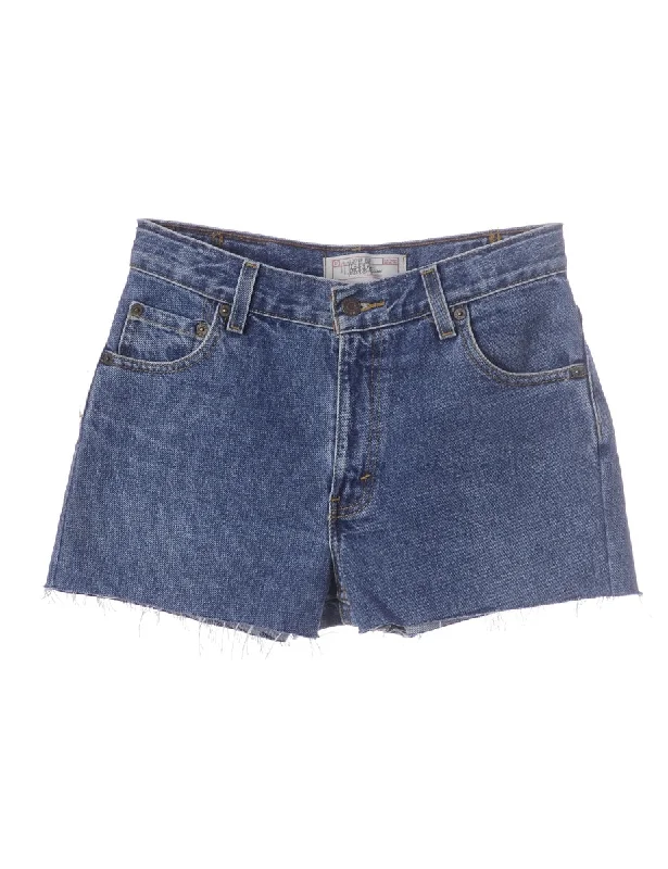 Label Molly Frayed Denim Shorts