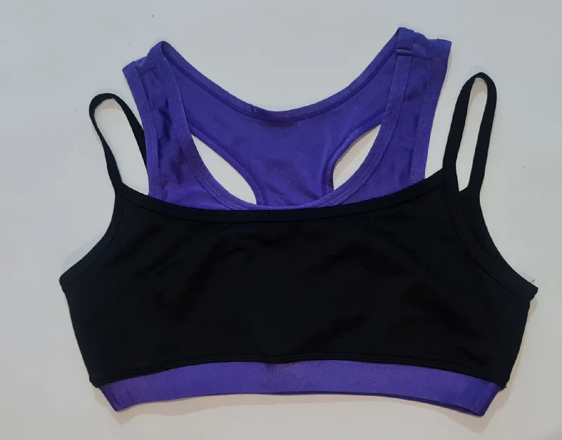 Double Under Crop Top Purple- SALE