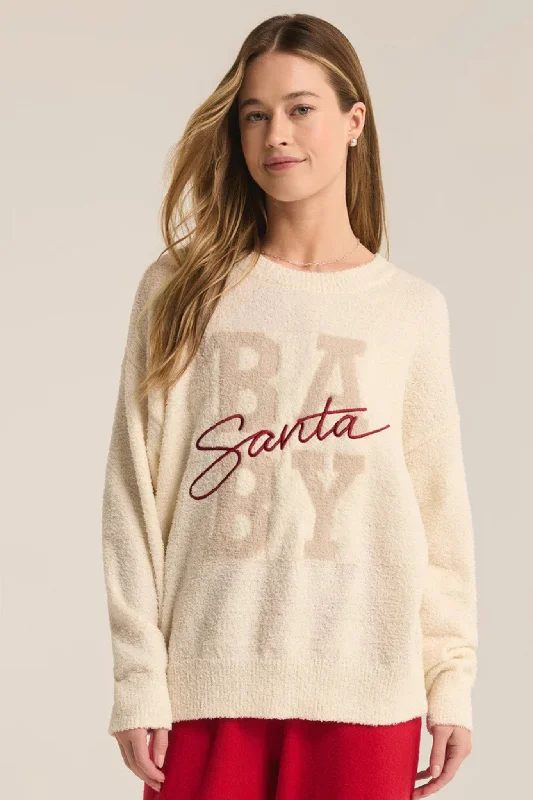 Z Supply: Santa Baby Cozy Sweater in Sea Salt