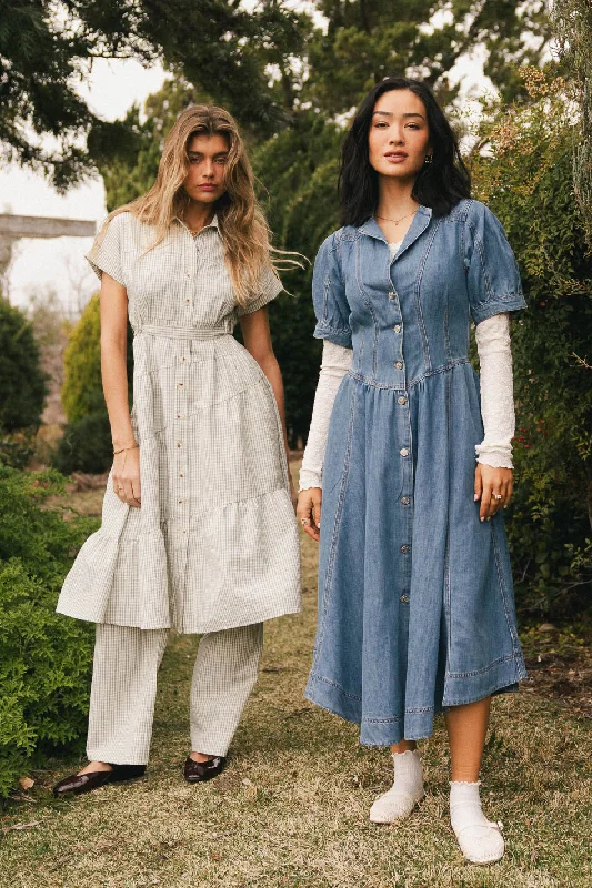 Mylie Denim Maxi Dress