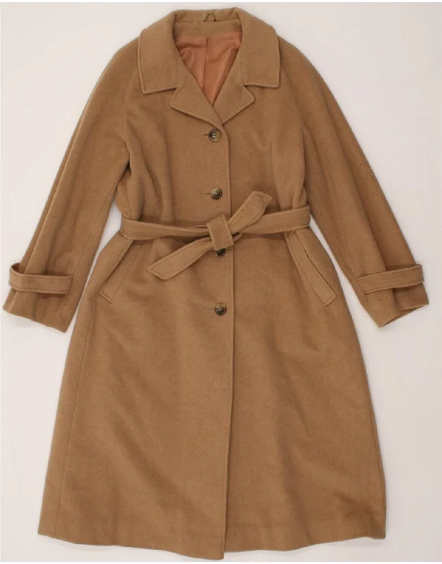 ADMYRA Womens Overcoat UK 14 Medium Beige Cashmere