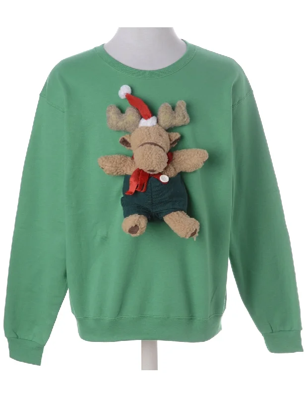 Label Novelty Christmas Sweatshirt