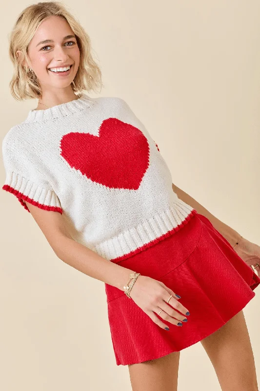 Boxy Heart Sweater