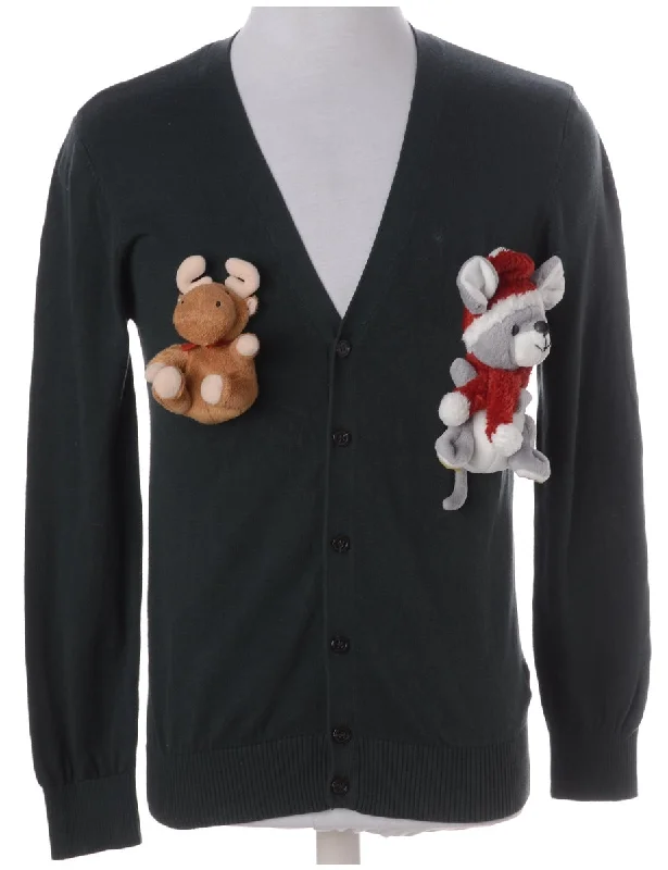 Label Novelty Christmas Cardigan