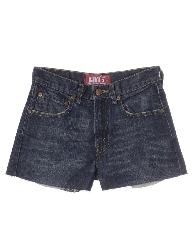 Label Molly Frayed Denim Shorts - W28