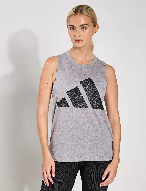 Essentials Winners Tank Top - Solid Grey/Black