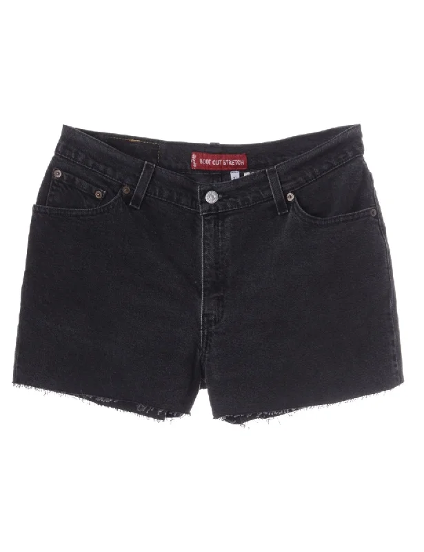 Label Molly Frayed Denim Shorts