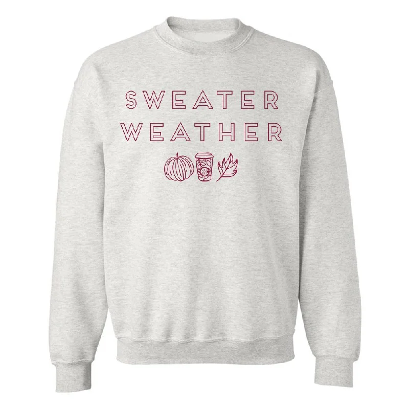 Monogrammed 'Sweater Weather' Crewneck Sweatshirt