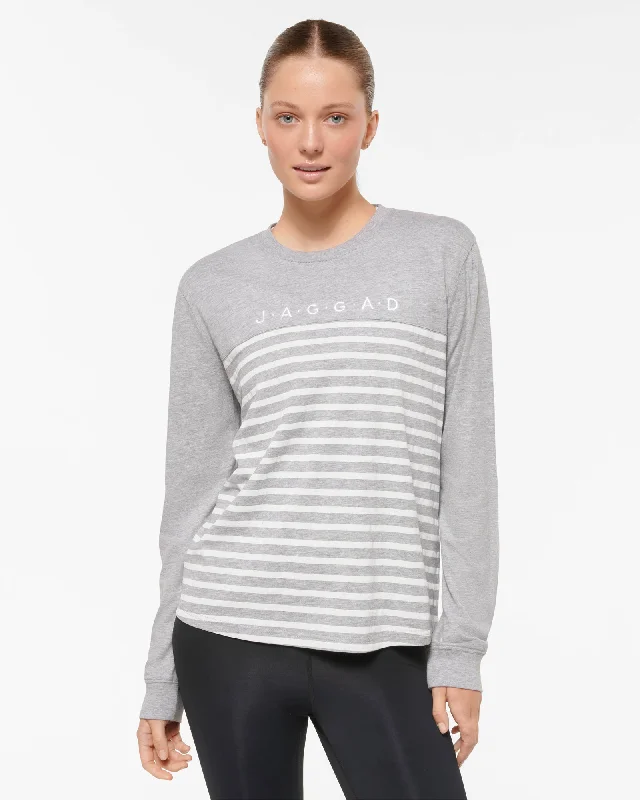 HARLEM CLASSIC LONG SLEEVE TEE GREY