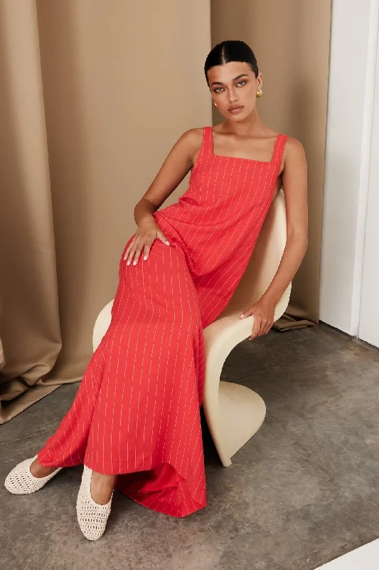 Cannes Maxi Dress (Red)