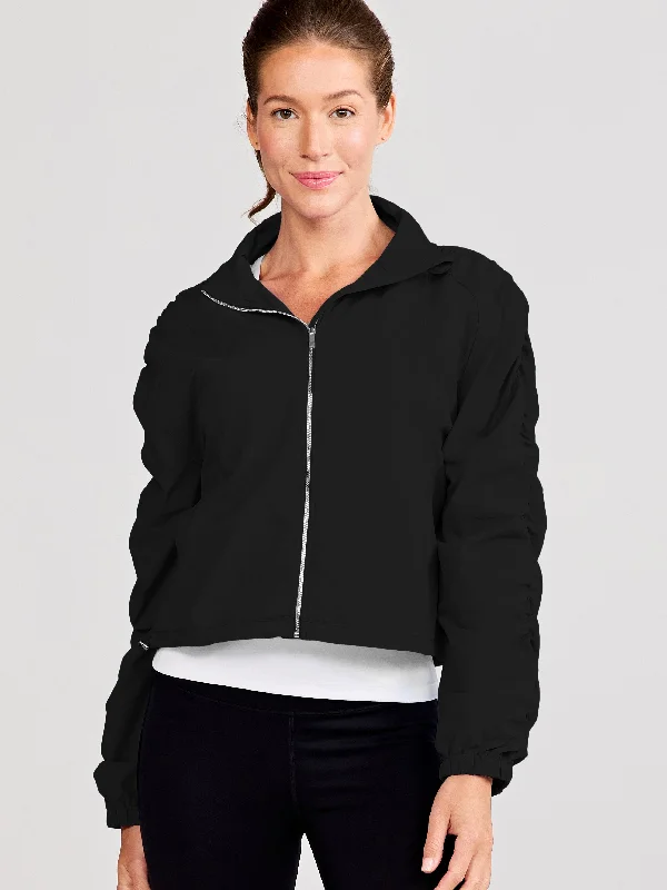 Jet Set Ruched Windbreaker