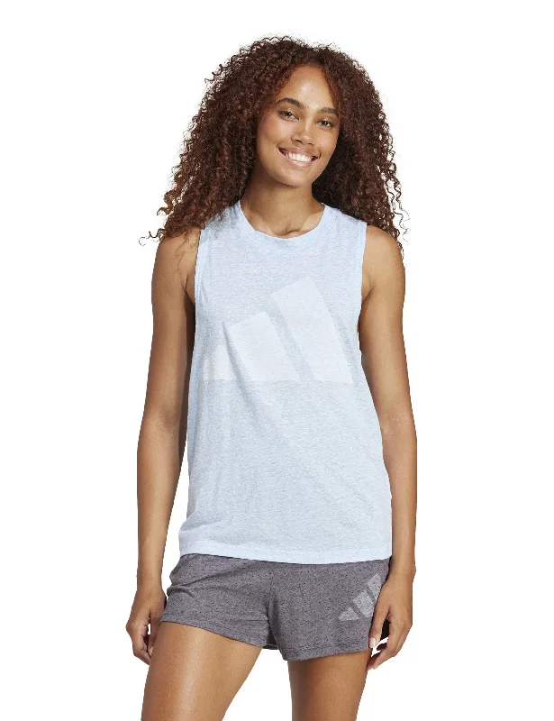 Essentials Winners Tank Top - Glow Blue/White